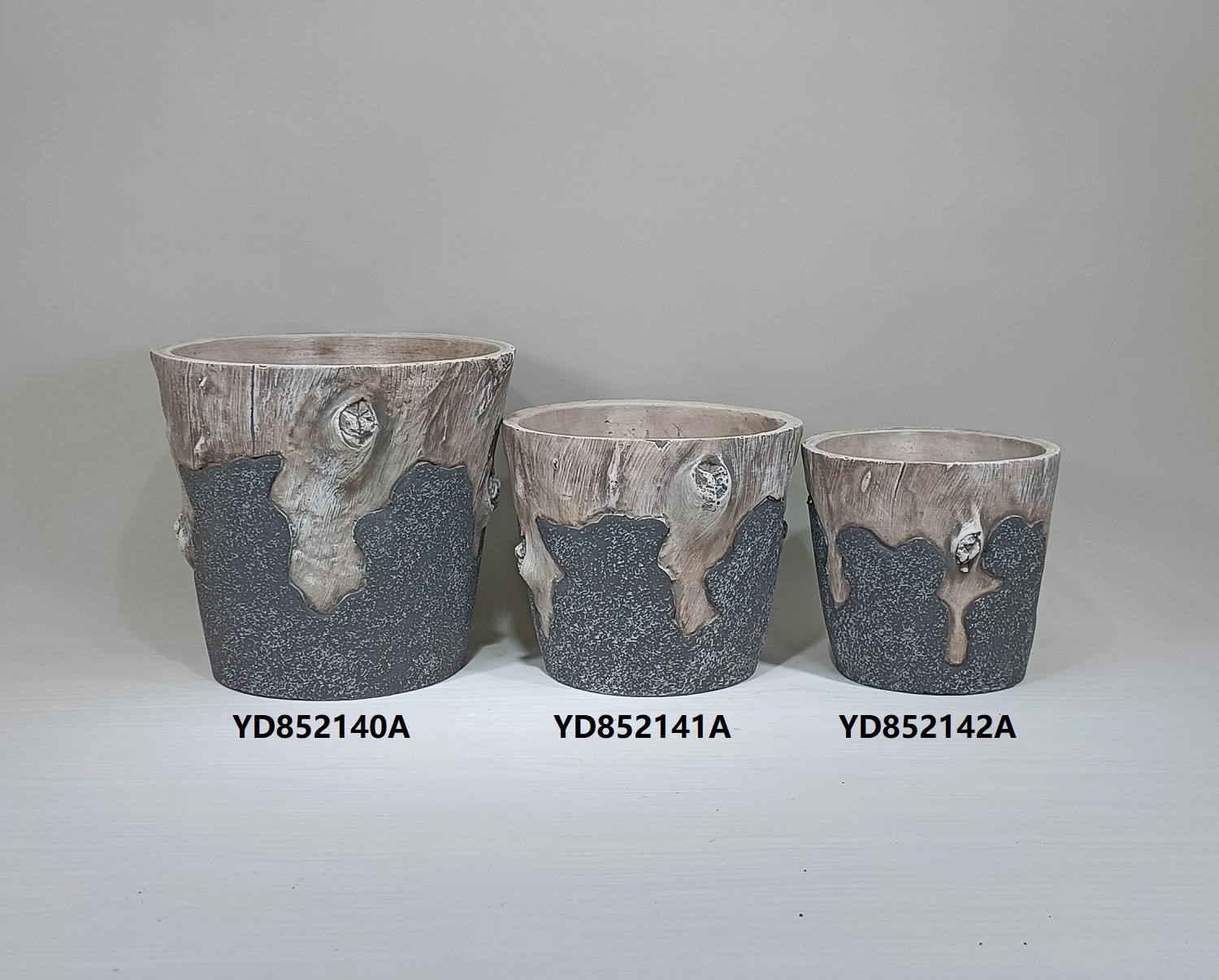 Wholesale price vintage style outdoor plant pot cement especial yard decoration concrete flower pot