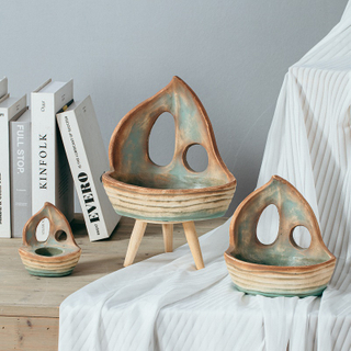 Customized sailboat shape customize ornaments living room nordic cement home decoration