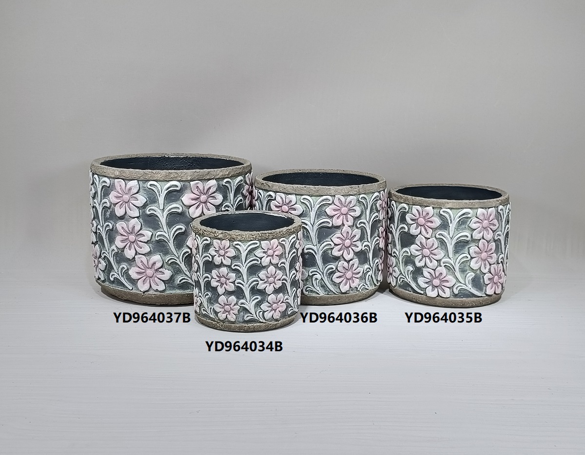 New product custom sizes cylinder shape concrete small bonsai pot unique cement pot in bulk
