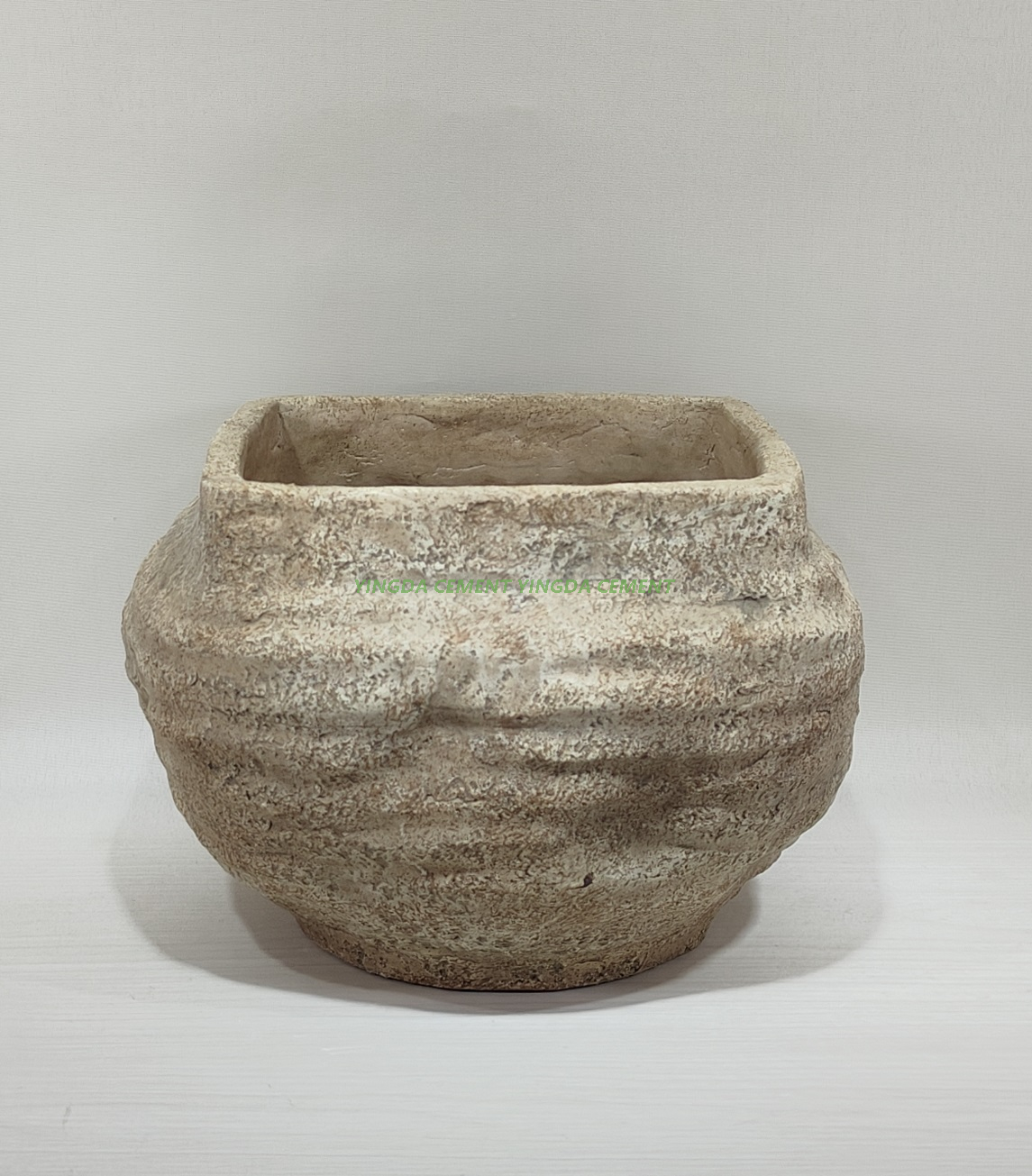 Wholesale decorative antique flower pot cement pot concrete planter garden pot