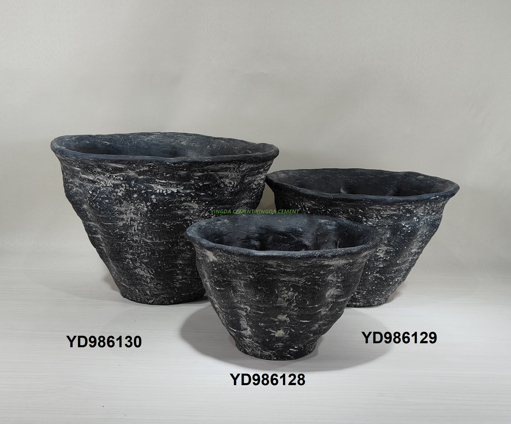 Vintage style large terracotta pottery vases home decor cement flower vase