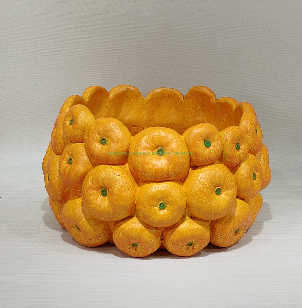 Redeco Hot Sale Handmade Breathable Cute Durian Fruit Succulent Flower Pot Creative Rough Pottery Succulent Pot Cement Pot