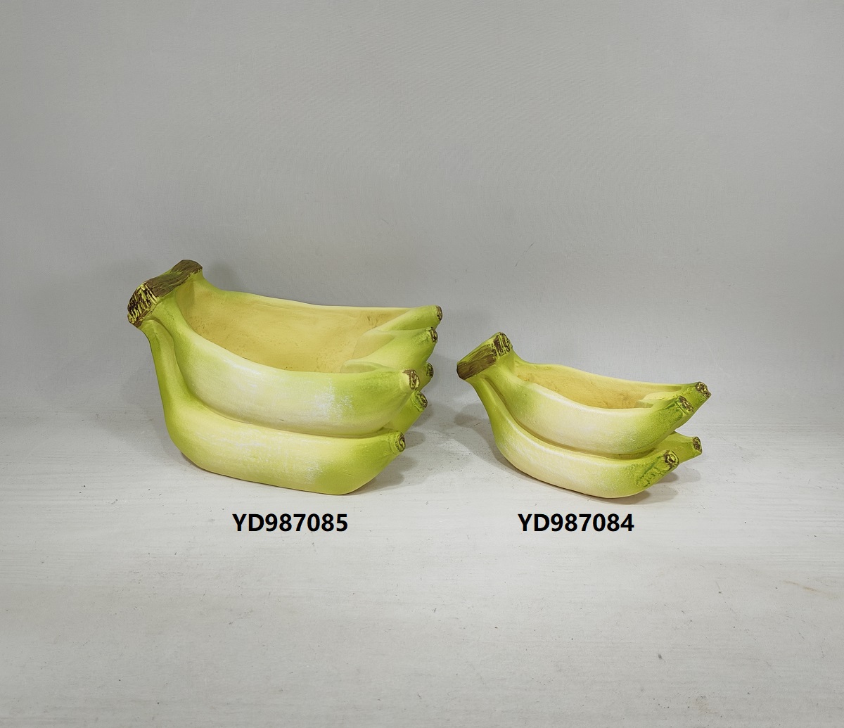 Embossed modern cement garden pot fruit design Banana shape planter flower pot