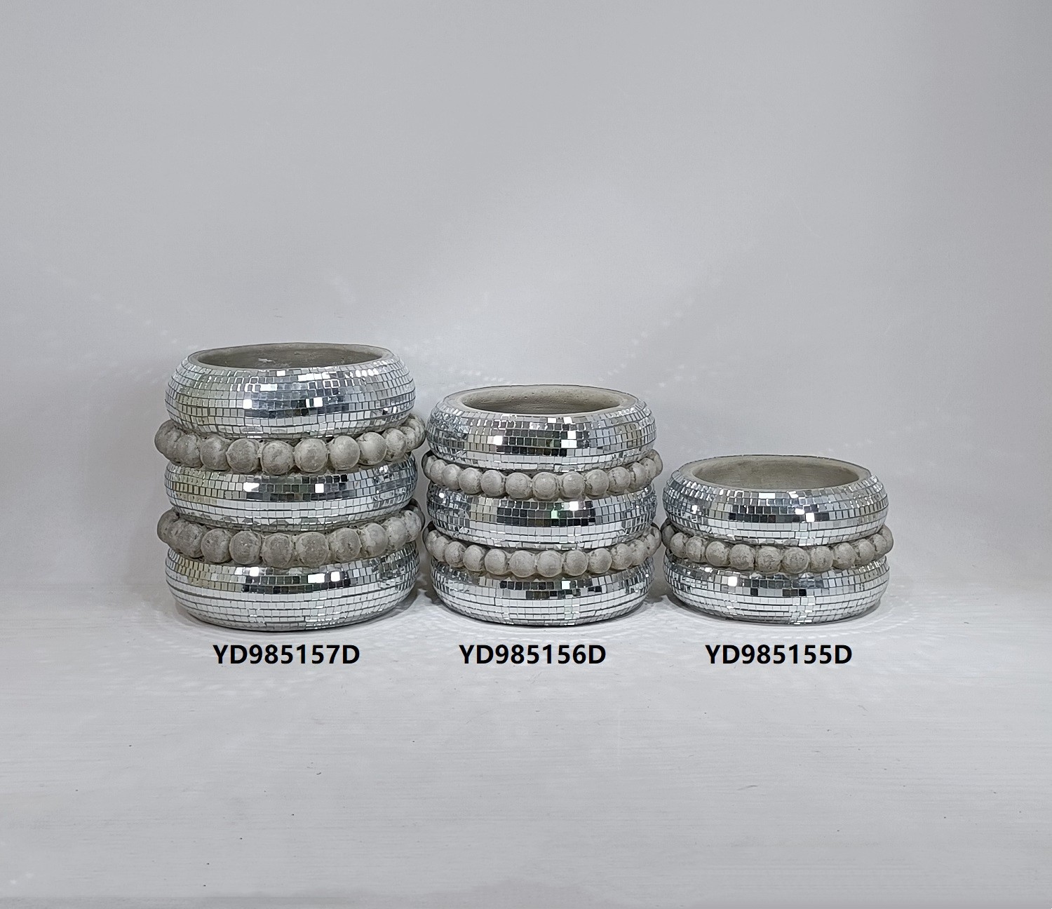Dot embossed design luxury concrete flower pot for christmas decoration pot cement flower pot