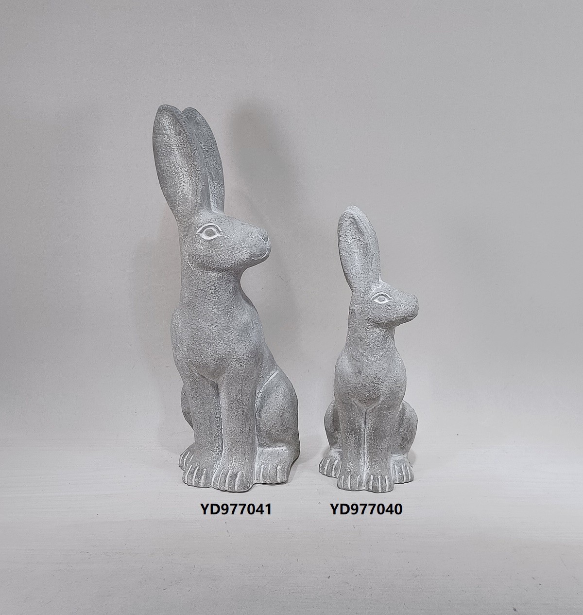 animal shape decoration ornaments Cute rabbit design matte cement home decor 