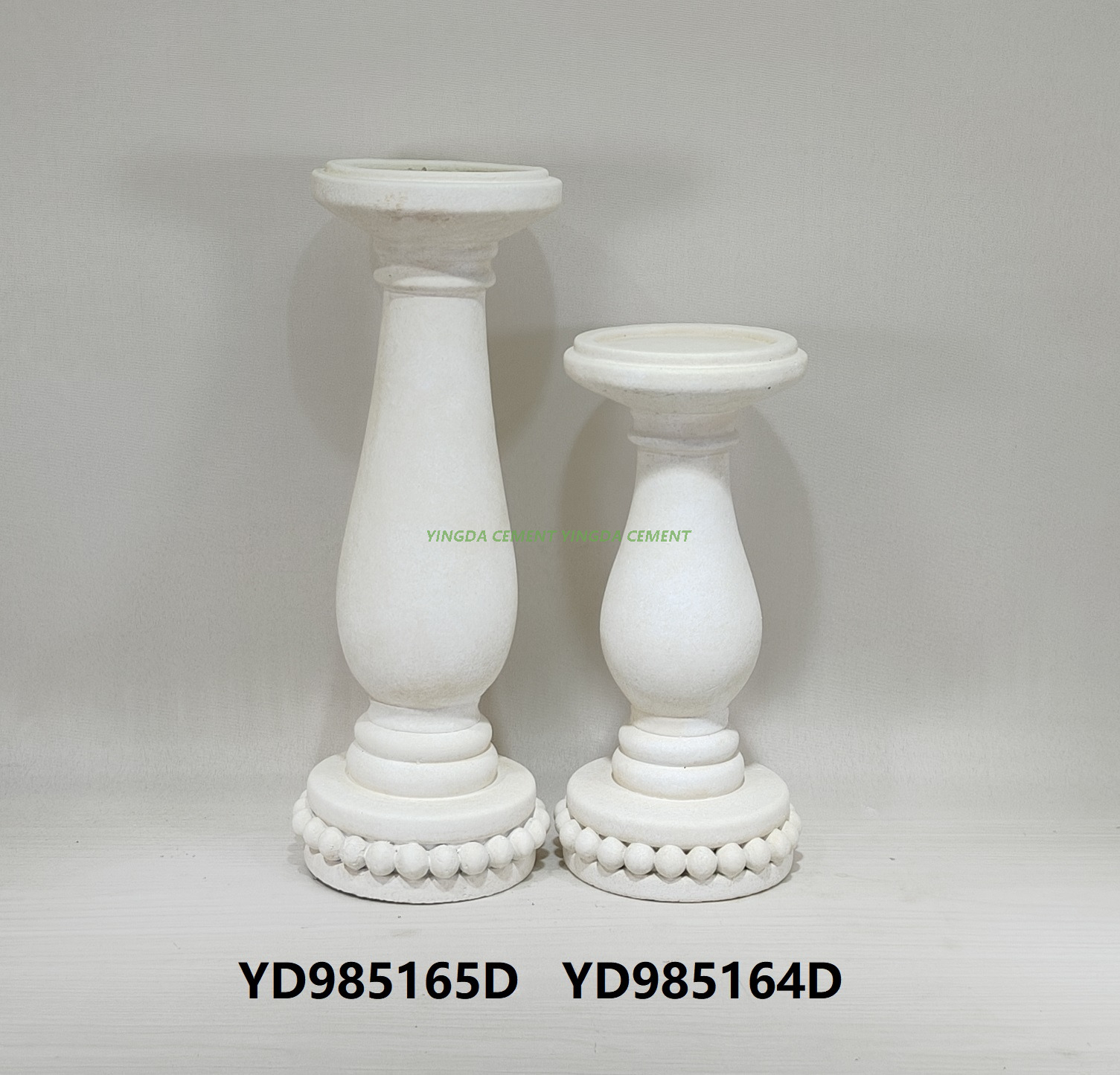 Modern Simple Style Indoor Cement Flower Pot Square Pattern Floor-Standing Desktop Planters Drainage Bonsai Eco-friendly