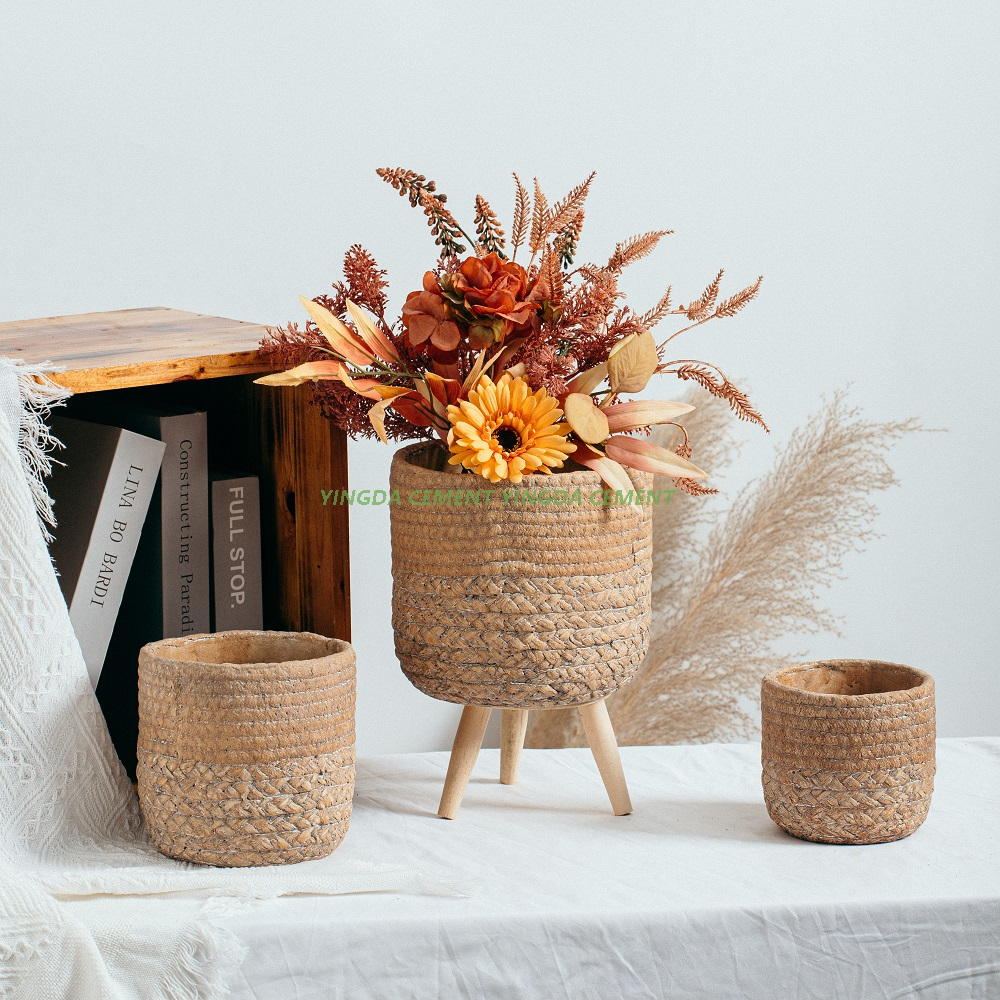 Natural Cement Garden Succulent Pot Indoor Decor Wholesale Plant Pots