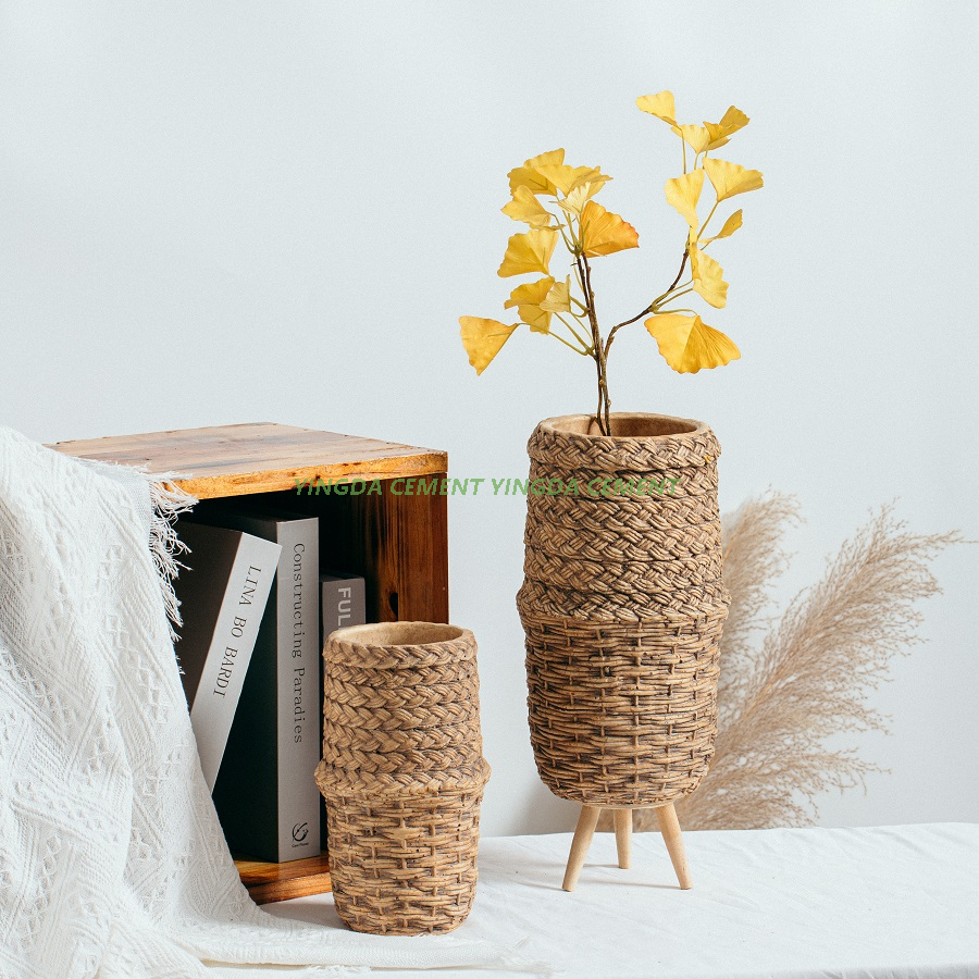 Cheap Factory Wholesale Cement Planters Flower Retro Home Decorative Creative Vintage Pot Garden Pots