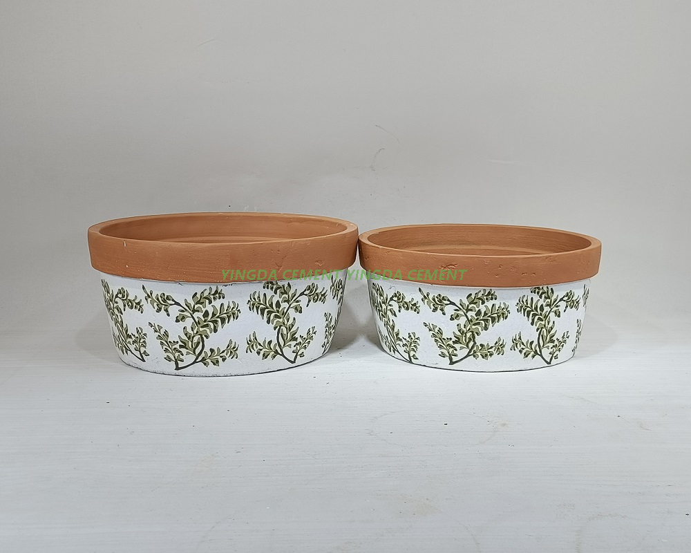 Creative Design Planter Pot Garden Decoration Rustic Cement Flower Pot for Sale