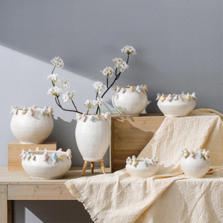 Creative Flowerpots Cement Flower Pots in Bulk Jar Color Creative Home Garden