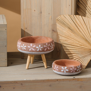 European-StyleCement Flower Pots Outdoor Garden Home Planting Planter Nursery Foam Wrap Powder Coating Vintage Style