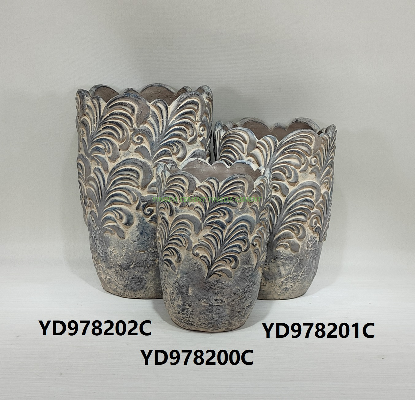 Durable Simple Fleshy Cement Small Potted Plant Pot for Creative Customizable Indoor Use