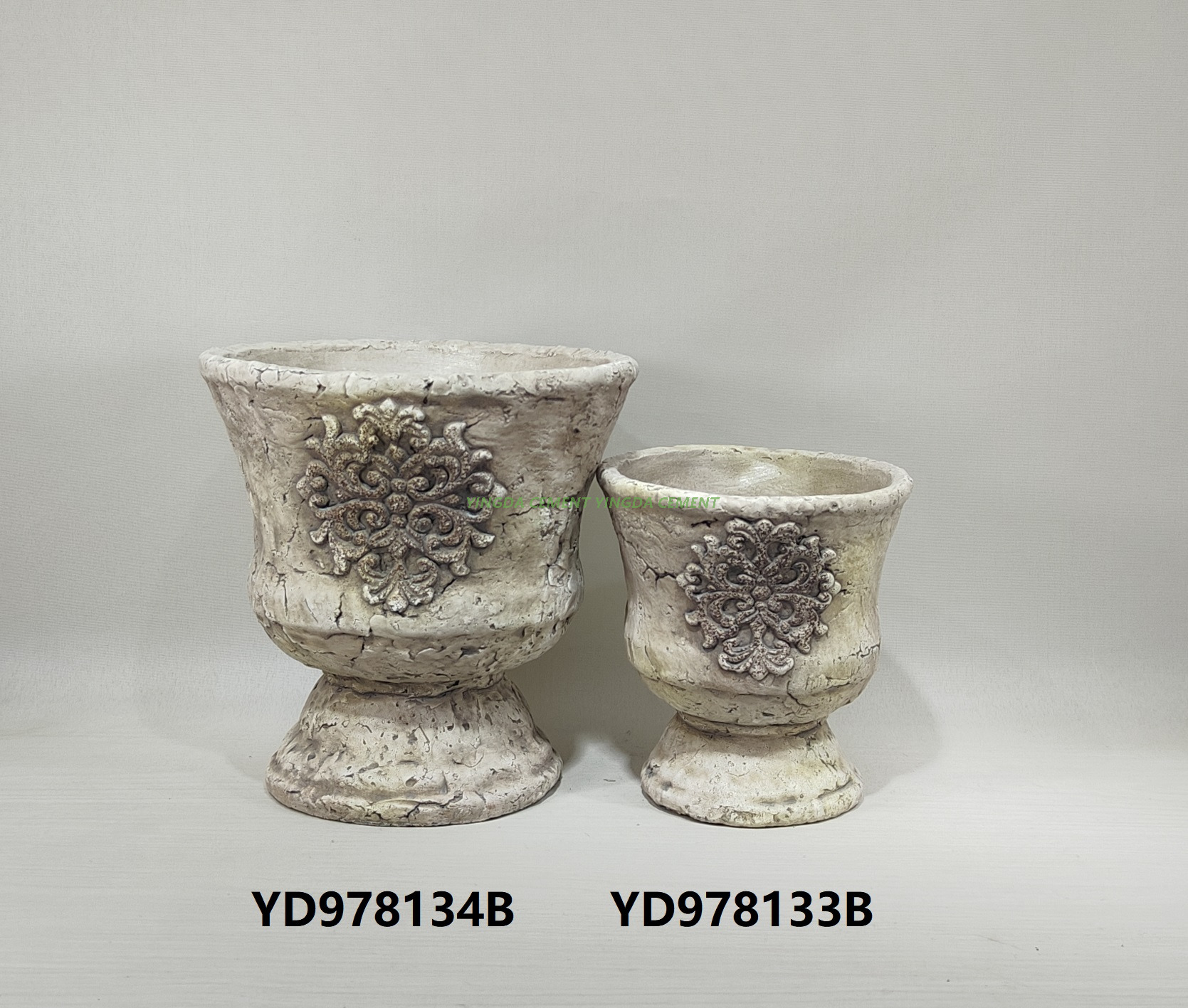 Garden Planter Cement Flower Pot for Home Decor