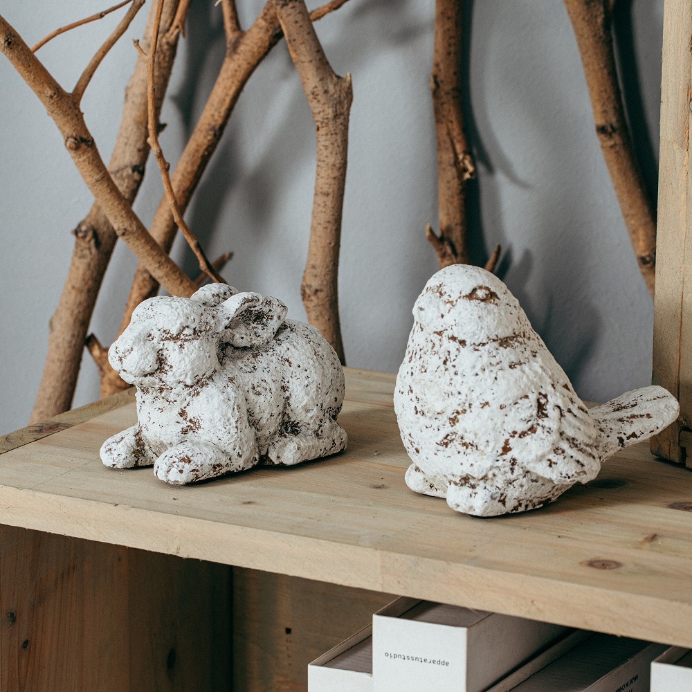 Easter decoration animal shape tabletop decorative ornaments matte rabbit home decor for gift crafts