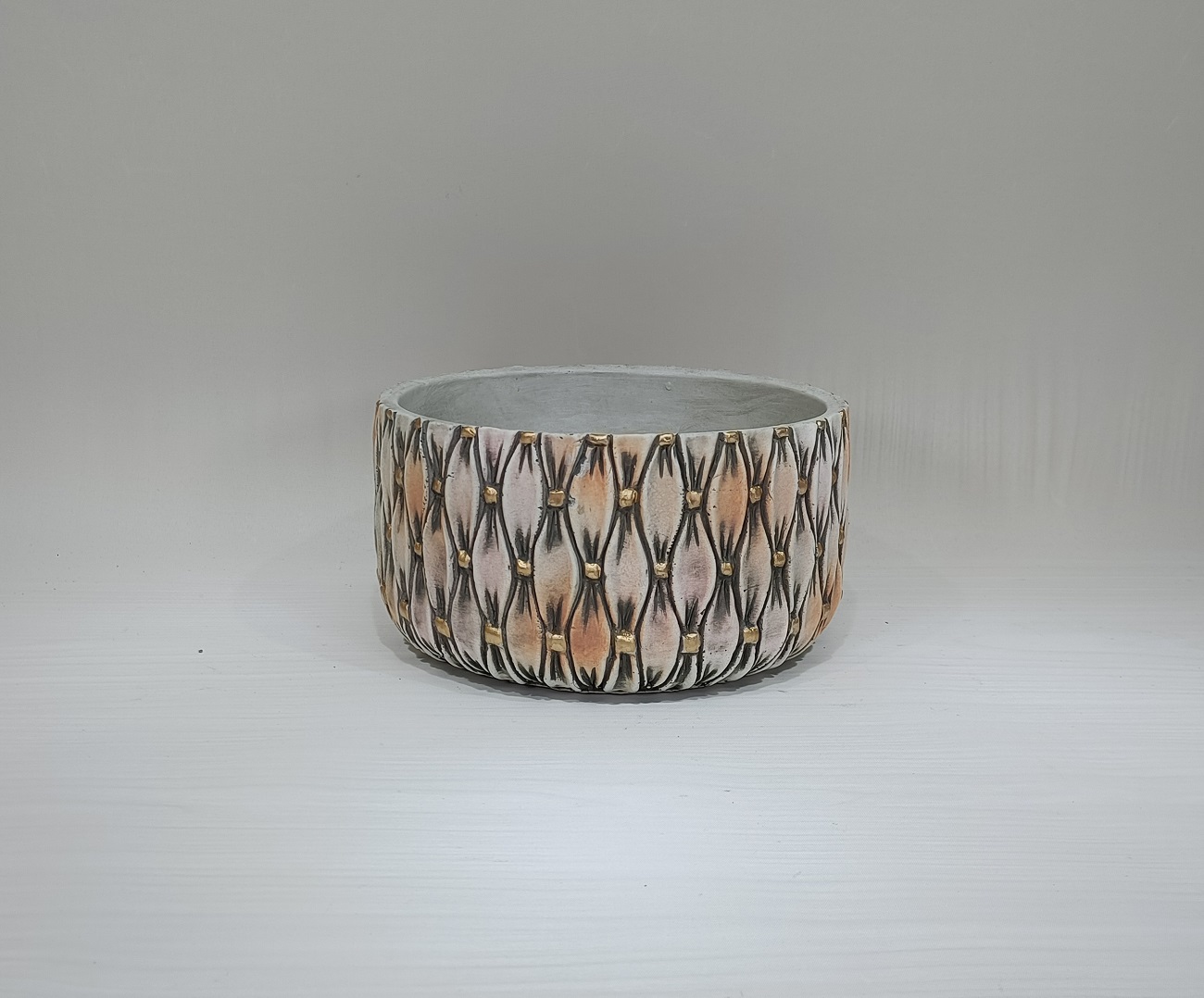 Unique decorative home goods cement bonsai pot luxury flower pot for home decor