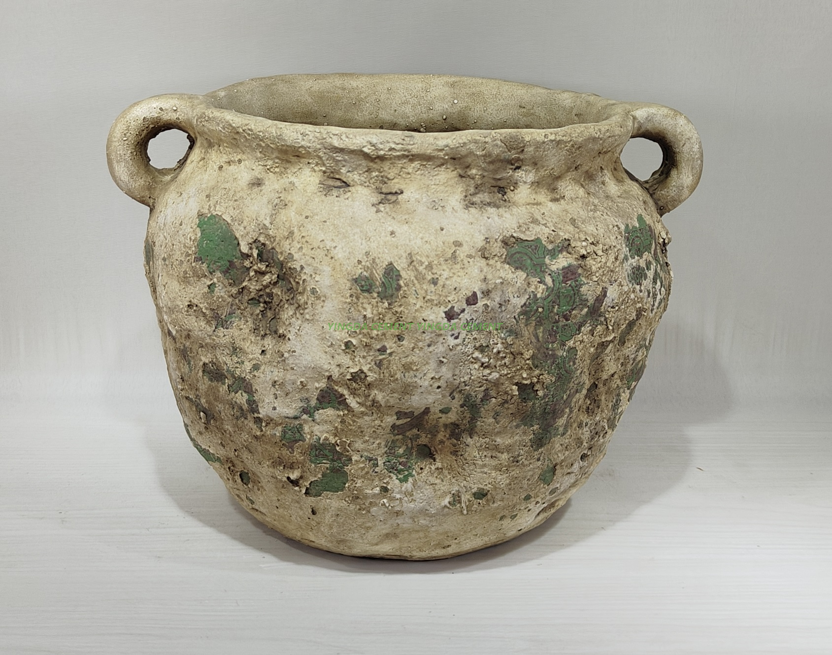 New product wholesale succulent planter home garden decoration rustic cement flower pots in bulk