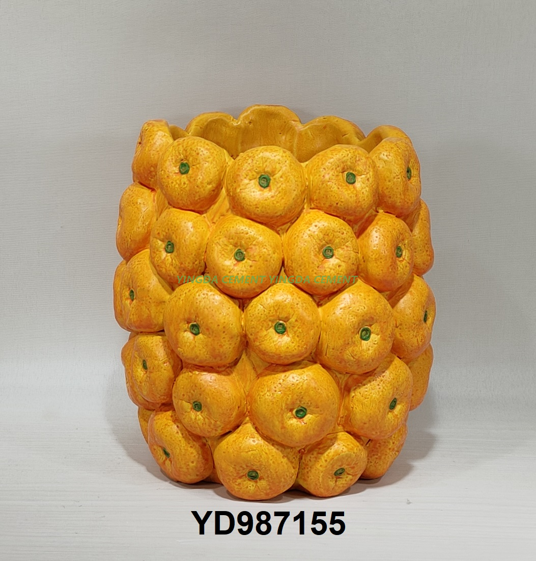 Handpainting Embossed Fruit Flowerpot Succulent Flowerpot Lovely Fruit Pattern Plant Flower Pot Planter