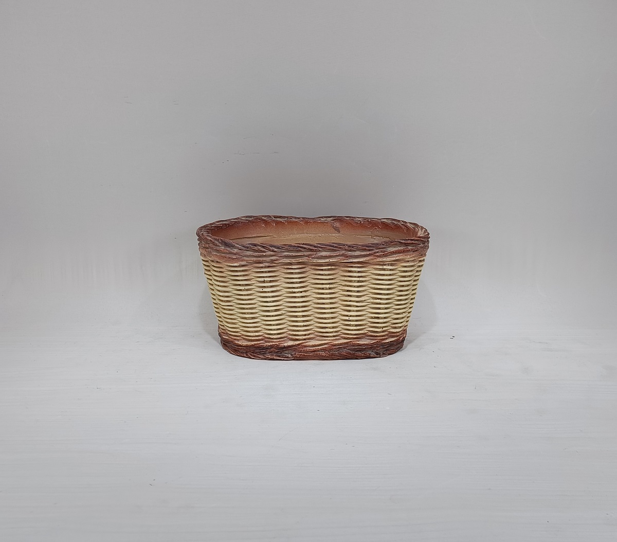 decoration succulent planter cement oval flower pot garden cement bonsai pot