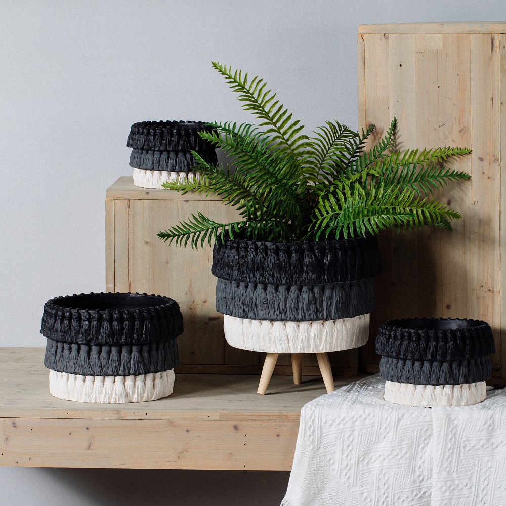 Customizable size indoor outdoor decor planter pots garden decoration color cement flower pots in bulk