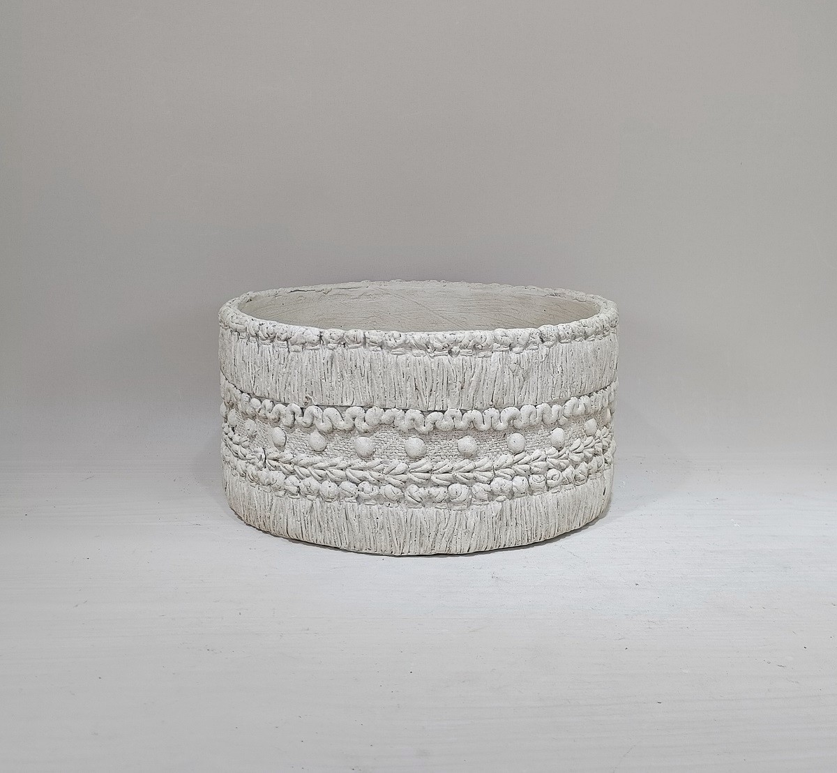 Nordic style home decor succulent flower pots cheap cylinder shape garden cement plant flower pot