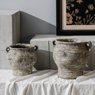 Hand Painted Concrete PlanterSucculent Planter Pot with Drainage or Without for Modern Home Decor