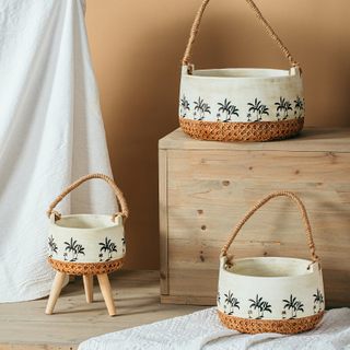 Wholesale creative design indoor outdoor home garden decoration floating cement flower planter pots