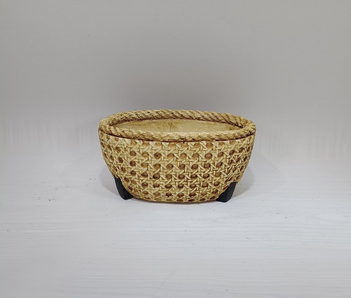 Wholesale rustic style indoor outdoor creative decorative garden pots cement succulent flower pots