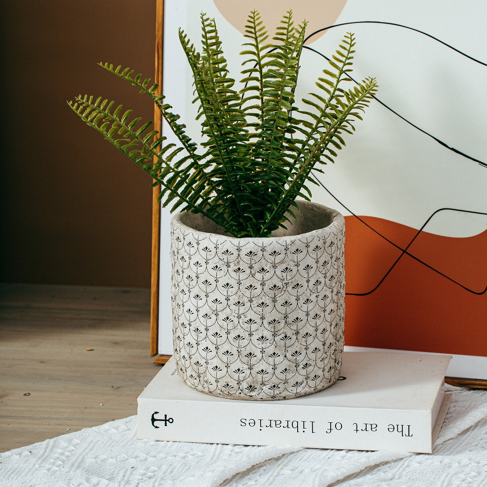 High quality modern Indoor cement flower pots tabletop decor concrete flower pots & planters