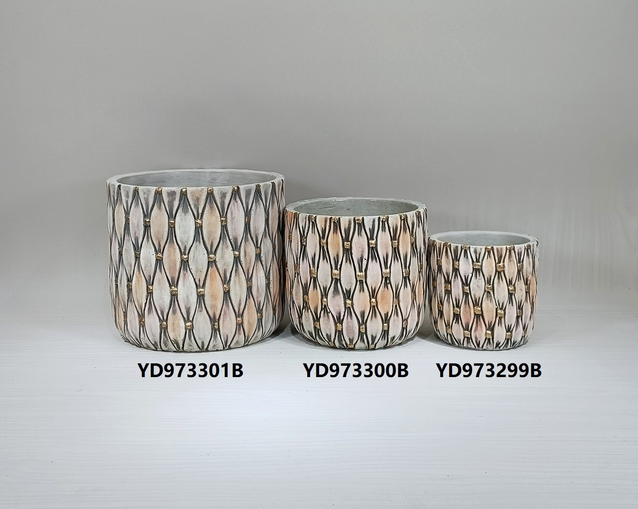 New design creative cement indoor flower pot and planters cylinder shape macetas garden tabletop decoration plant pots