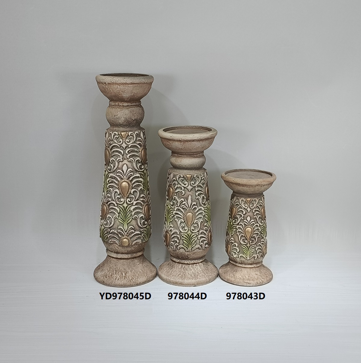 retro embossed surface design wholesale candlestick nordic candles stand desktop candle holders