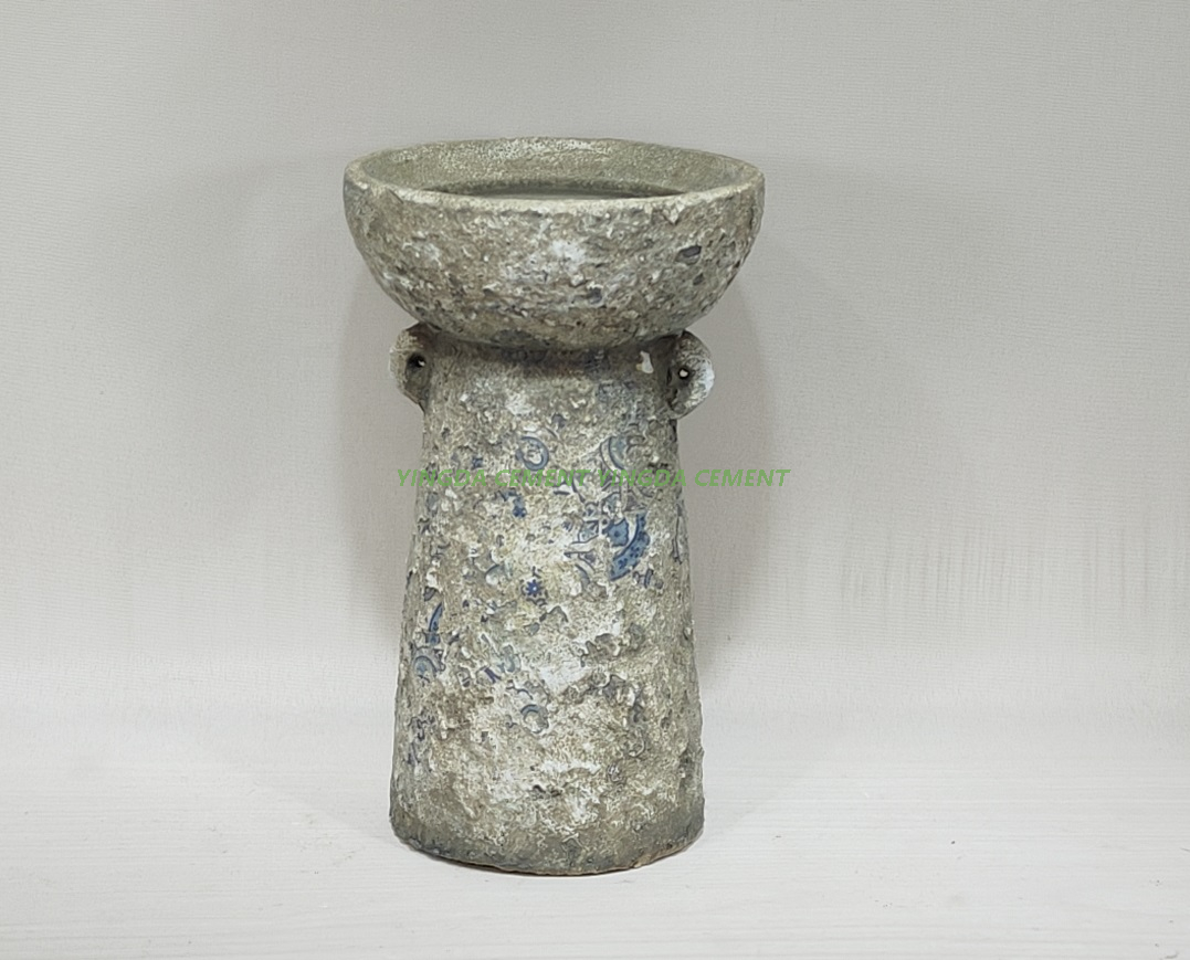 High quality cement material candlestick wedding decor high candle holder for home decor