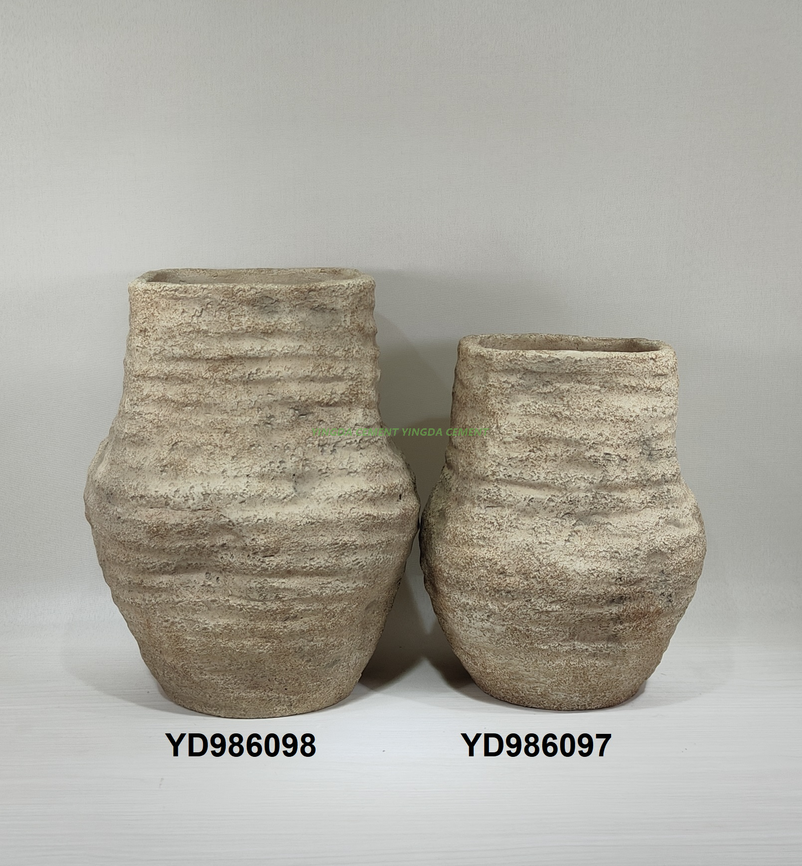 Retro style concrete pots home decoration cement pots garden pots & planters