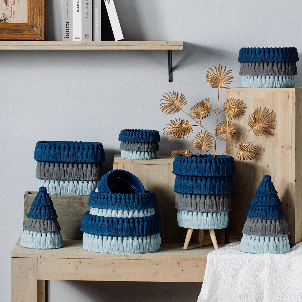 Wholesale indoor outdoor decoration succulent planter pots cheap oval color cement garden flower pots