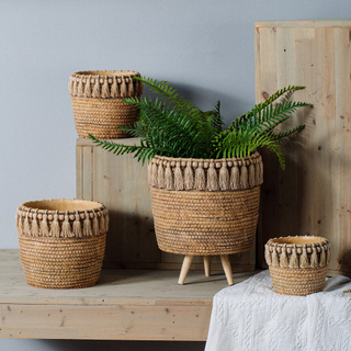 High quality rustic home decorations flower pot custom retro cement plant pot for flowers
