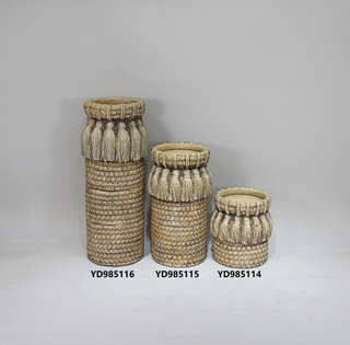 Retro style Popular design wedding tabletop decoration candle holder cement candle candlestick