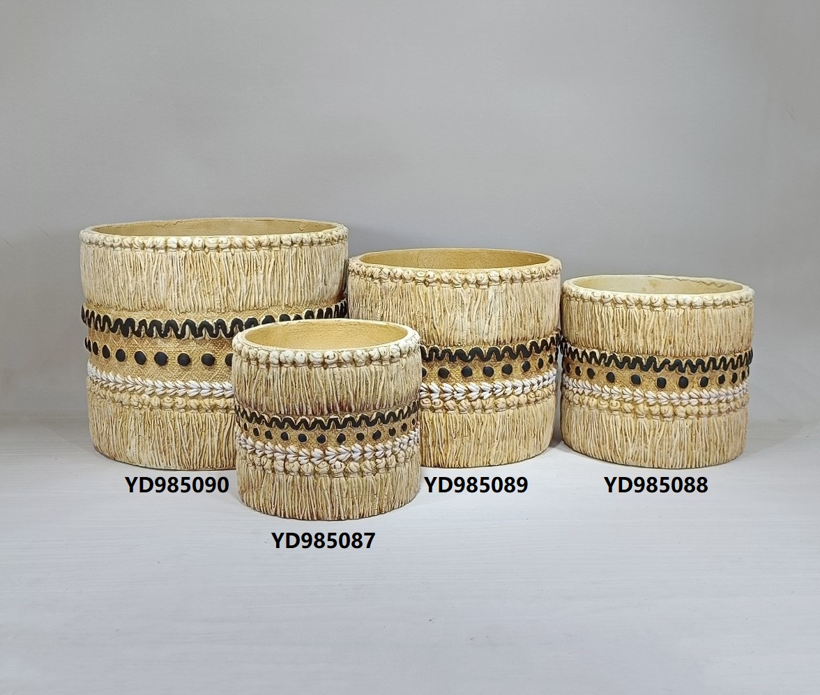 New arrival customizable size concrete plant pots nordic style modern garden cement flower pots