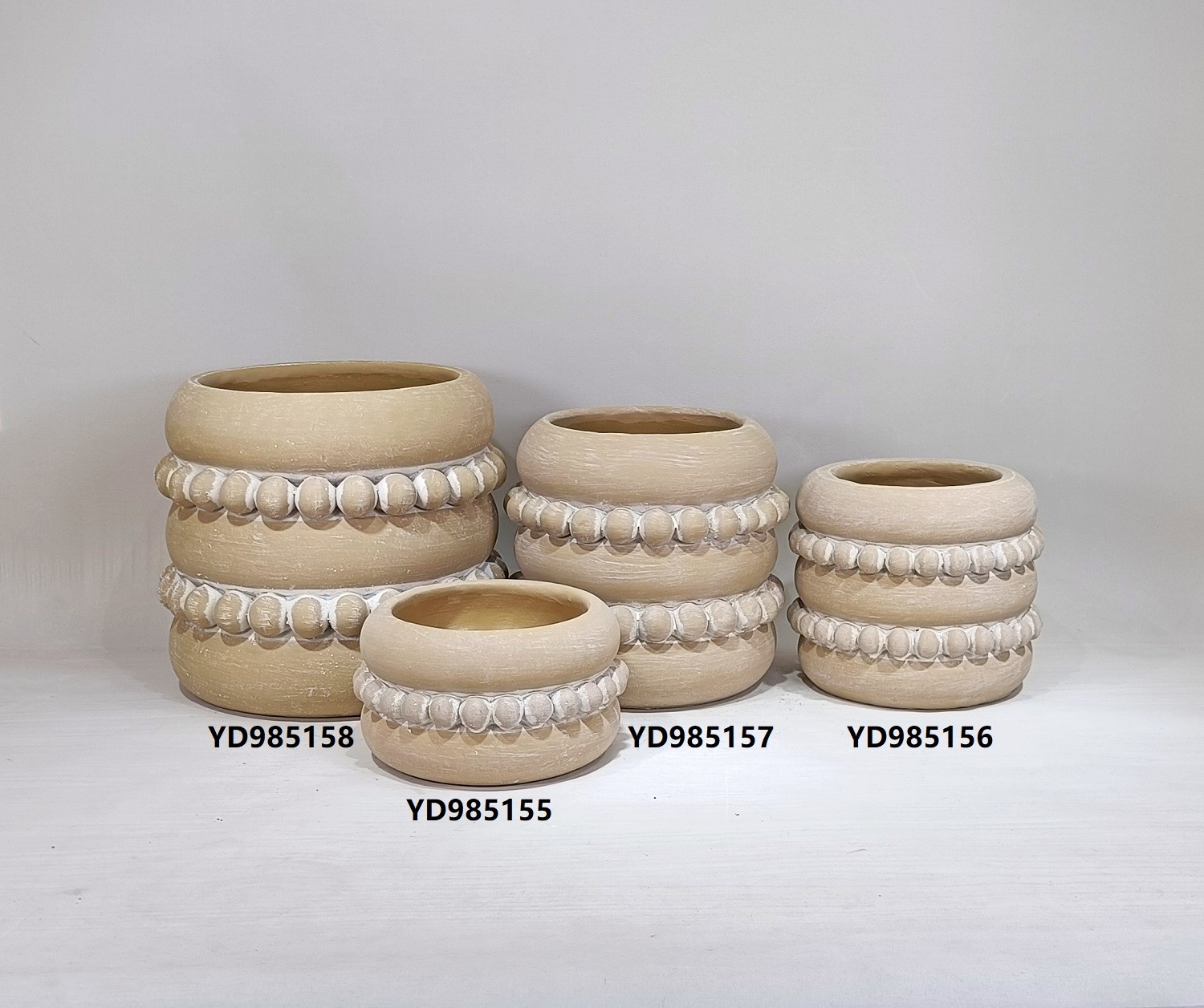 Dot embossed design luxury concrete flower pot for christmas decoration pot cement flower pot