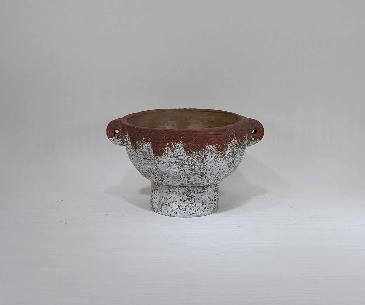 Natural pastoral garden antique terracotta pot cement flowerpot decorative plant pots manufacturer flower pot