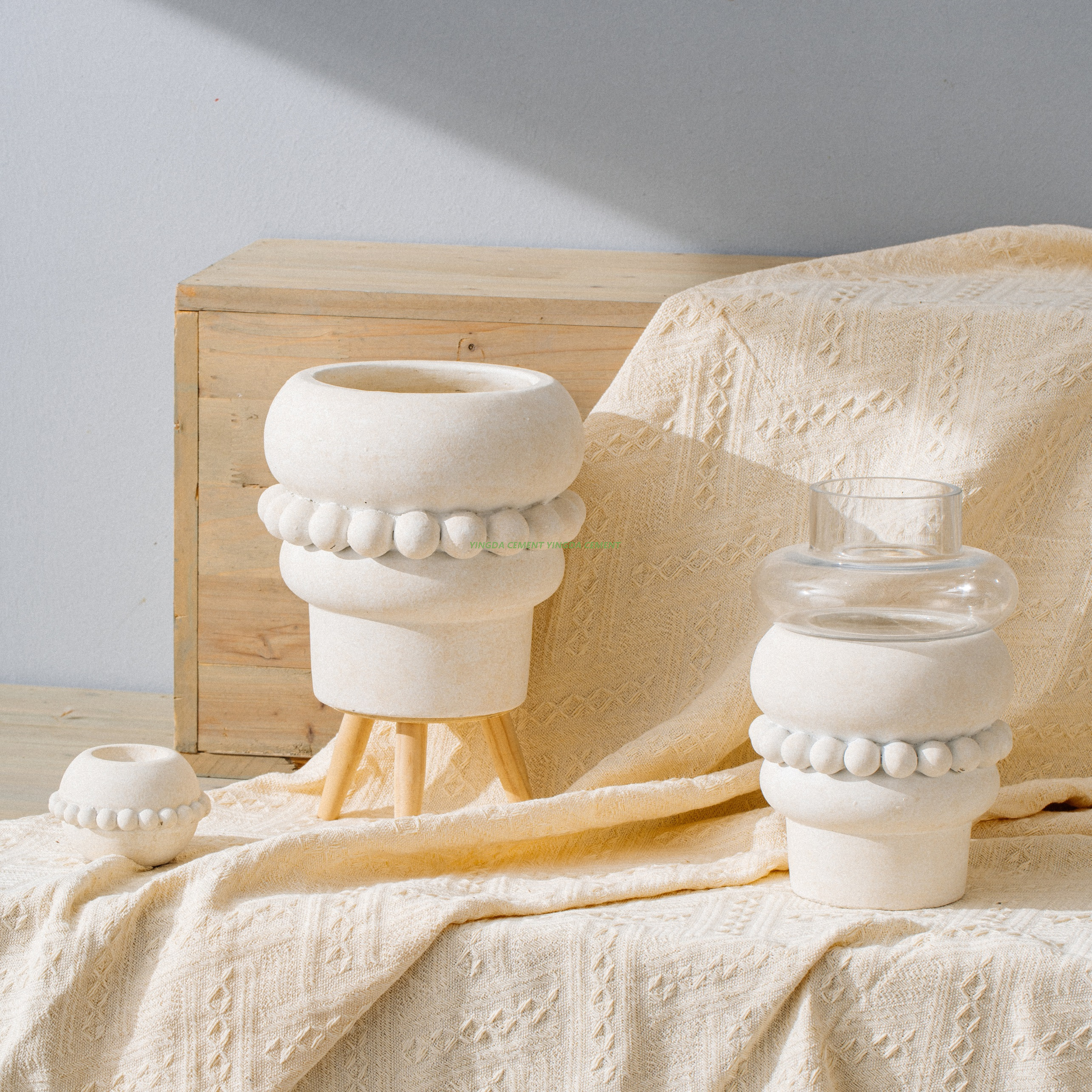 Modern Matte White Ceramic Planter Pot for Garden Decoration Succulent and Cactus Plant Pots Home Decor Flower Pot