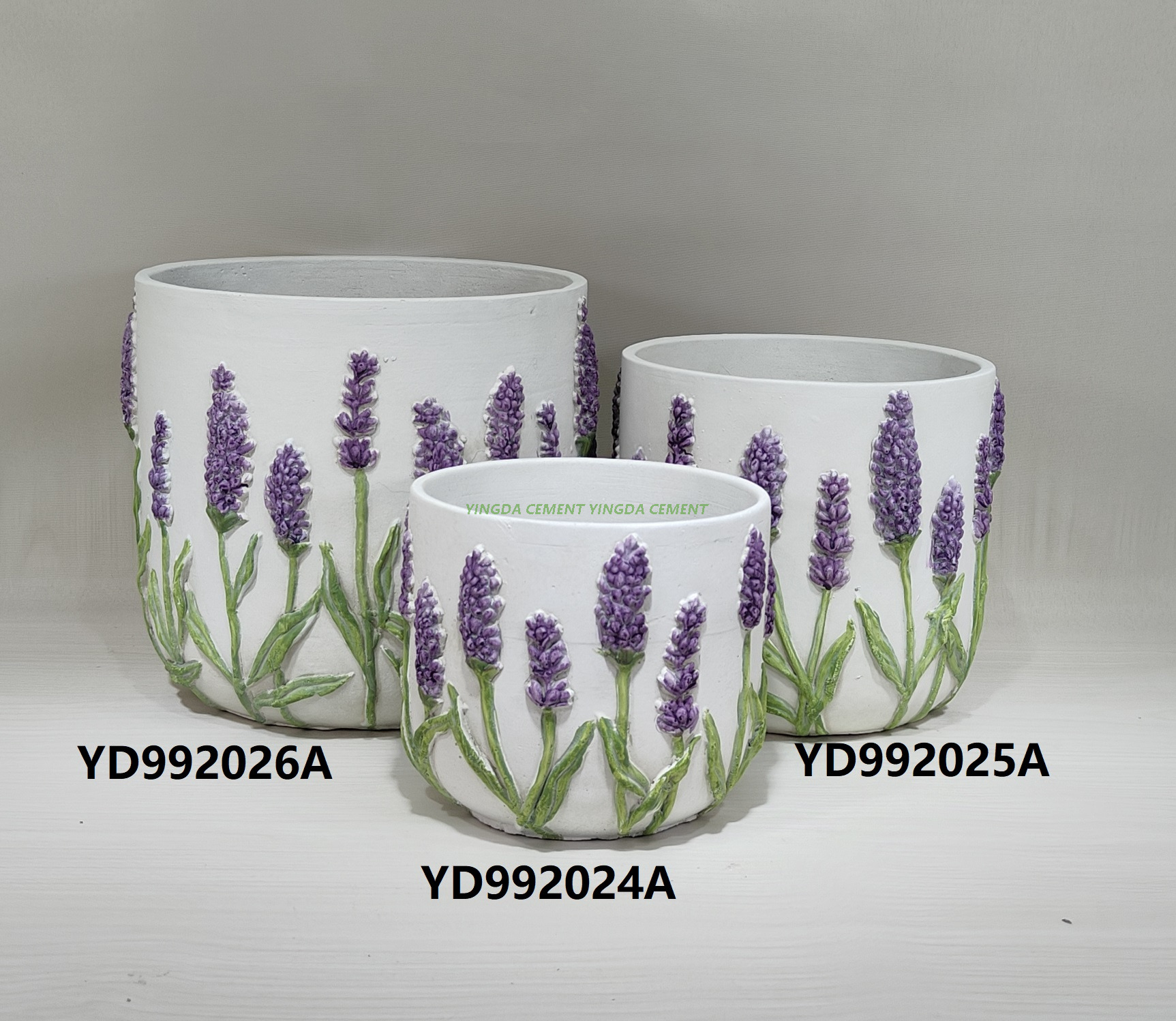 Custom Nordic Design Desktop Colorful Circlr Concrete Cement Plant Planter Flower Succulent Cactus Pots with Hole