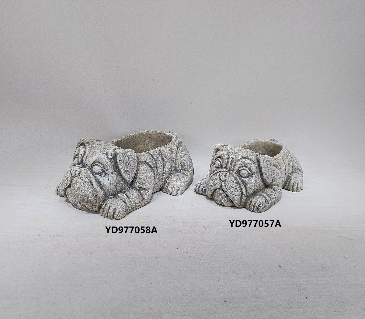 animal shape cement flower pot cute dog design cement planter