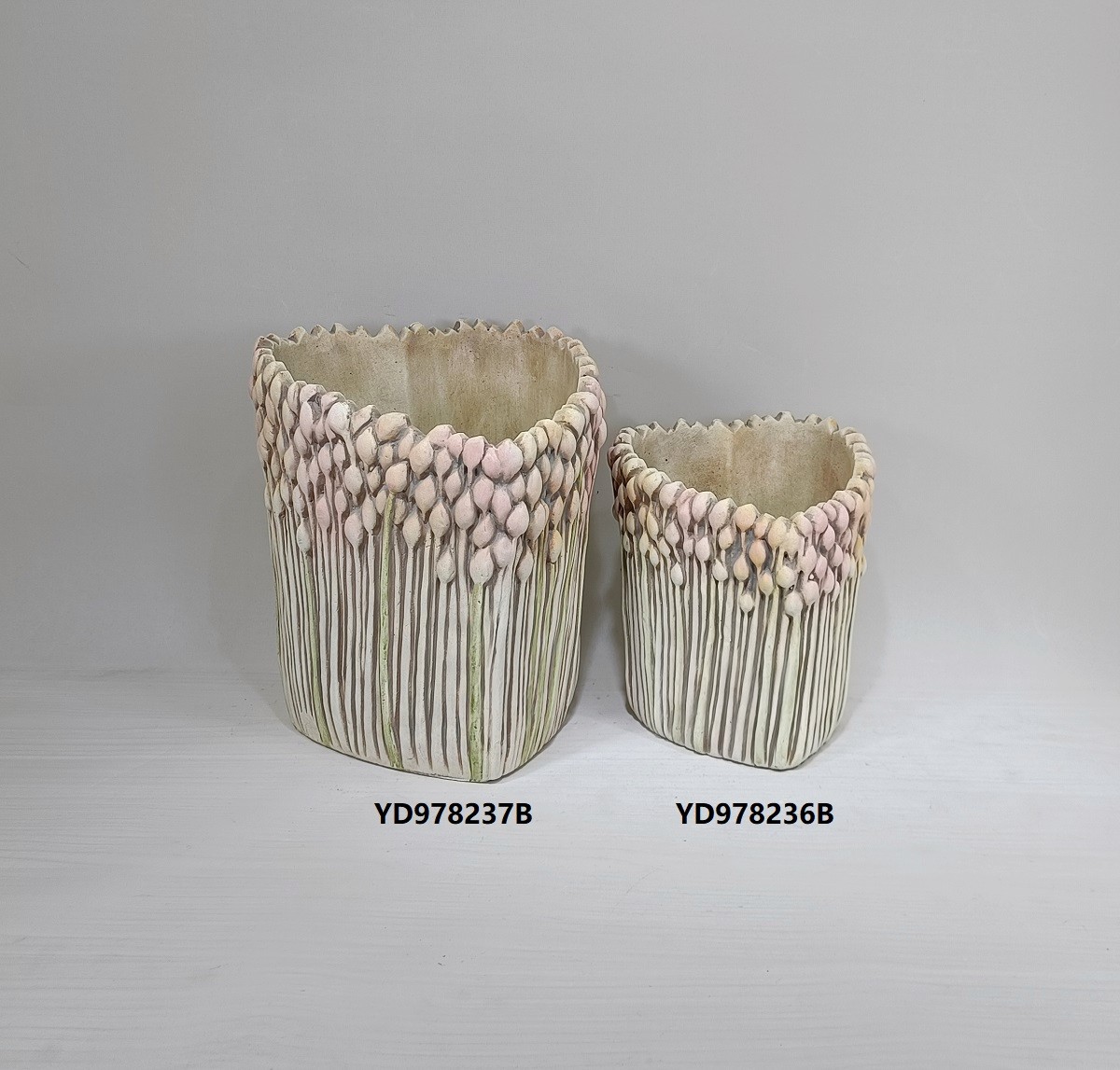 cement succulent potted plant green color cement flower pots for plants