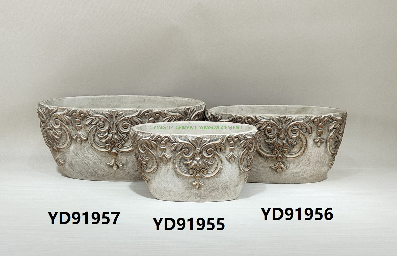 Hot Selling Wholesale Potted Plant Pots for Succulent Plants Artificial Cement Flower Pot Succulent Creative Plant Desktop Decor