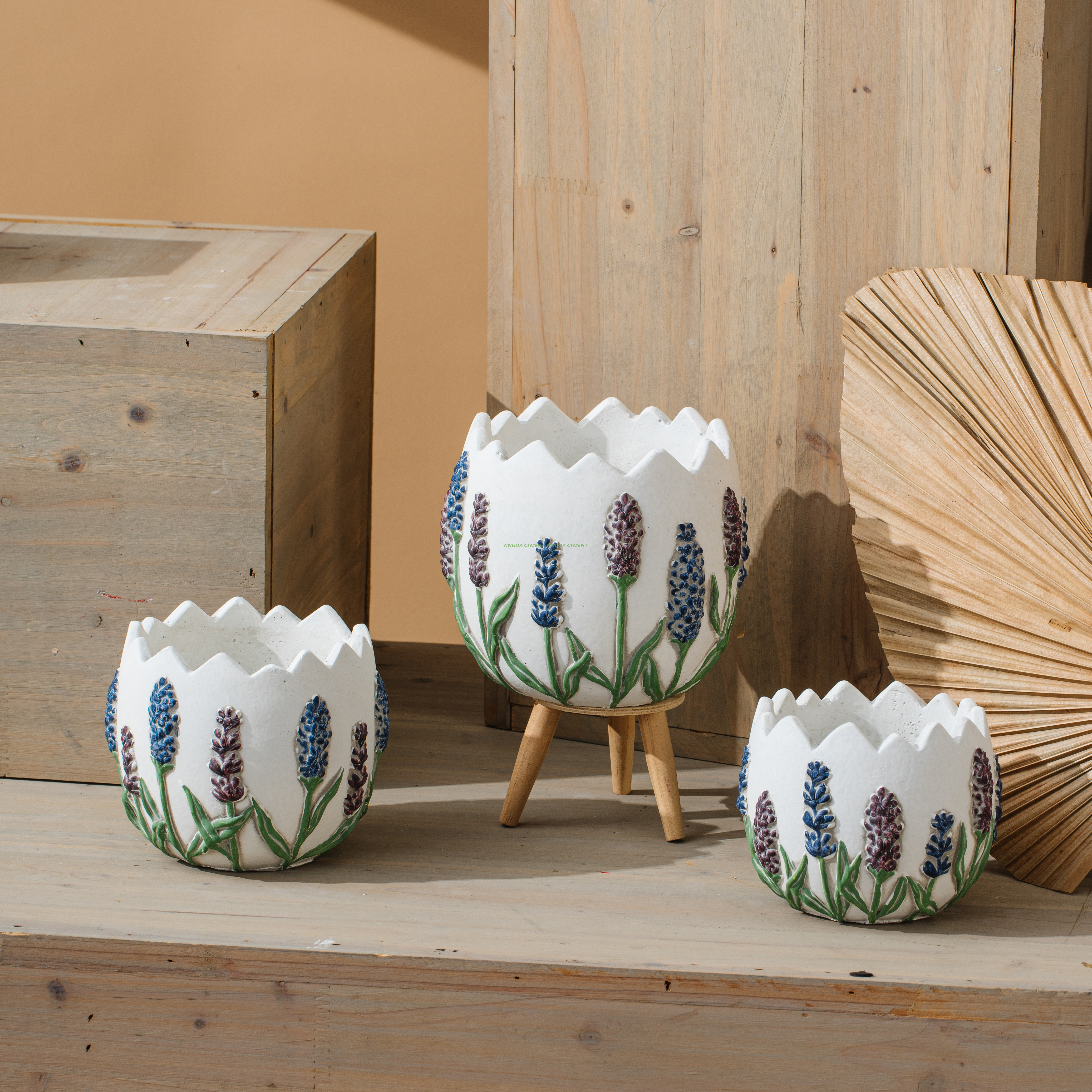 hand Painted Ceramic Flower Pot Color Plant Pot with Hole Succulent Potted Planter Office Desktop Decor