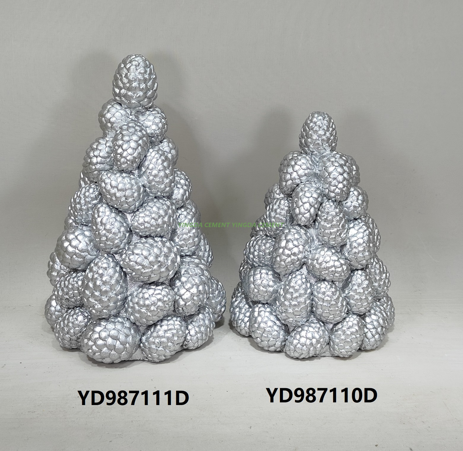 Natural Color Home Garden Decoration Succulent Potted Plant Mold Cement Pine cone Decor