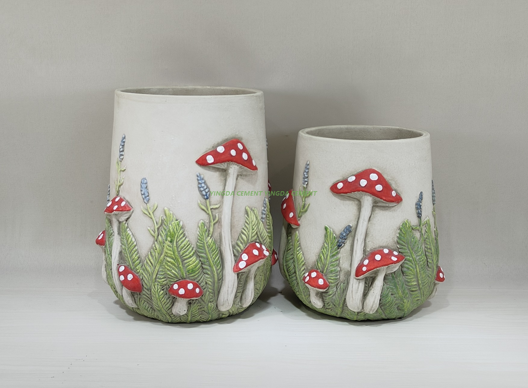 Adorable Cement Mushroom Flower Pot Decorative Mushrooms for Any Flower Arrangement