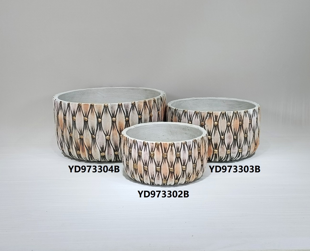 Unique decorative home goods cement bonsai pot luxury flower pot for home decor