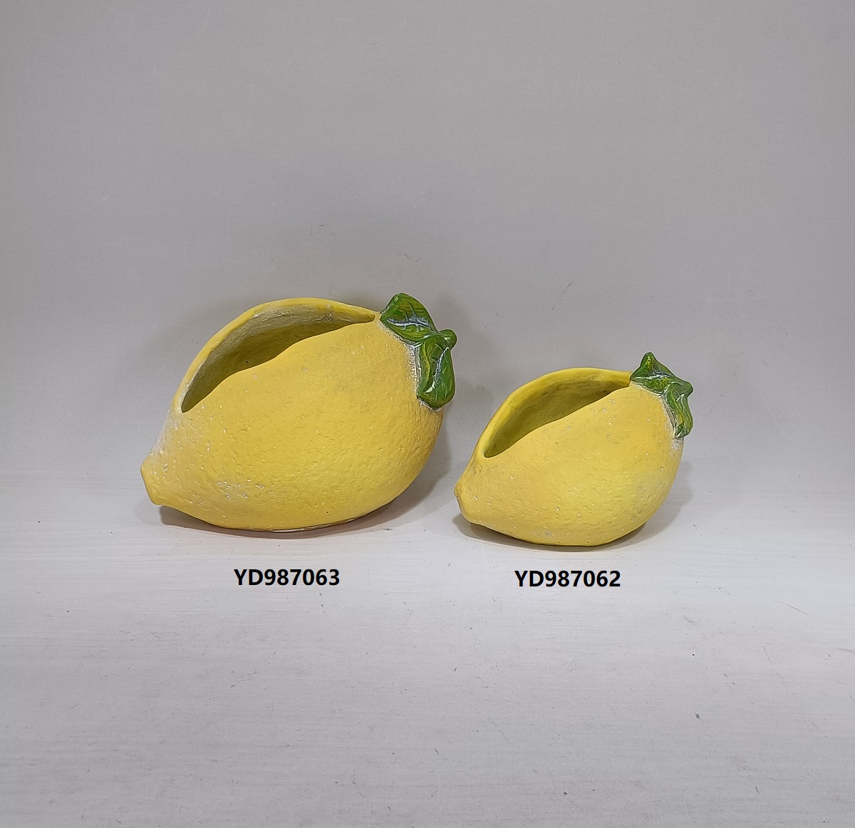 fruits design strawberry lemon cement pot Popular cement garden pot for home decor