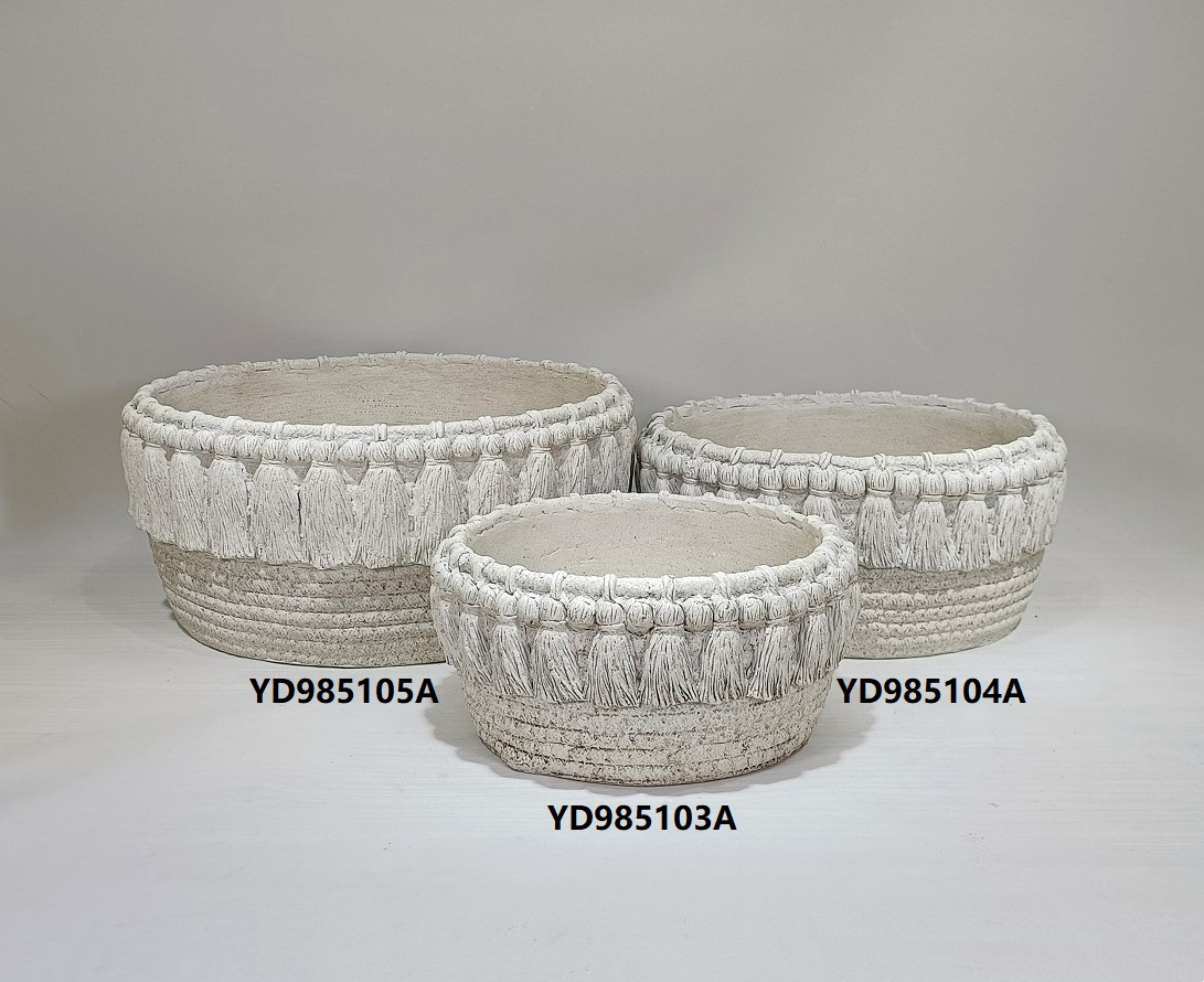 Promotional desktop decorative flower pot matte garden cement succulent plant pots for sale