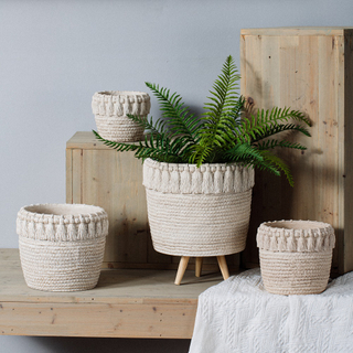 Nordic modern gardening decor bonsai flower pot concrete cement flower plant pots for garden